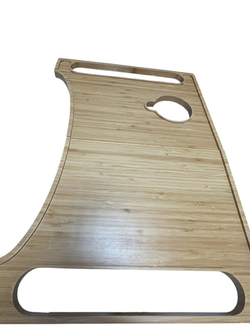 HAYAYOFFI Bamboo Walker Tray Table Foldable Cup Holder New In Box - Picture 4 of 7